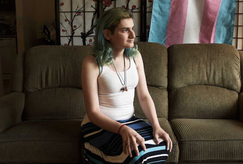 Finding herself: Jes Grobman, who has autism, was initially terrified to consider she might also be trans. Today, both aspects are part of her identity. Photos by J.M Giordano