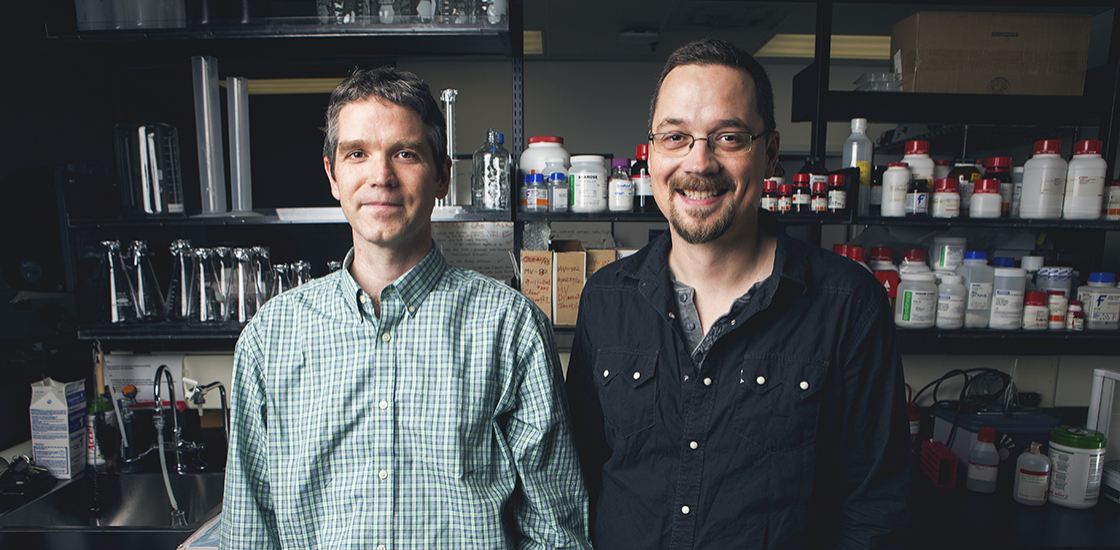 Doctor Jason Lerch and Doctor Jacob Ellegood are photographed in their Toronto lab on October 14, 2016. JENNIFER ROBERTS