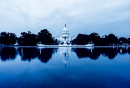 united states capitol against reflection